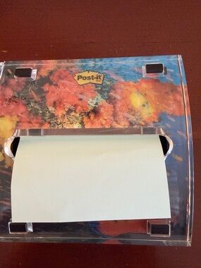 Post-it Clear Decorative Tape Dispenser with Blue Notes